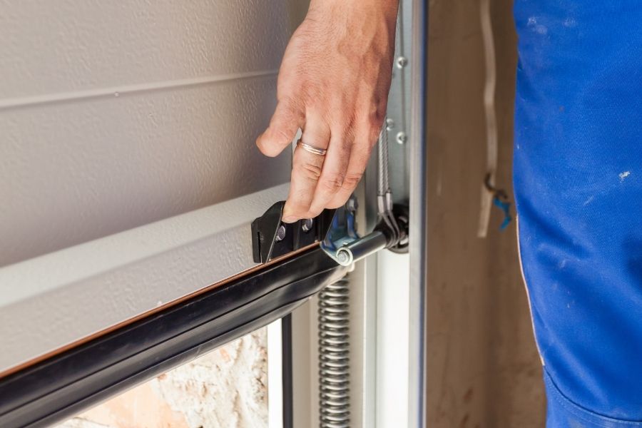 opening garage door